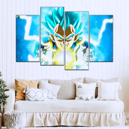 Dragon Ball Super Canvas Wall Art - DR5124 - Super Saiyan Blue Vegeta