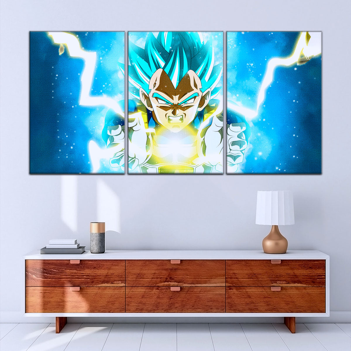 Dragon Ball Super Canvas Wall Art - DR5124 - Super Saiyan Blue Vegeta