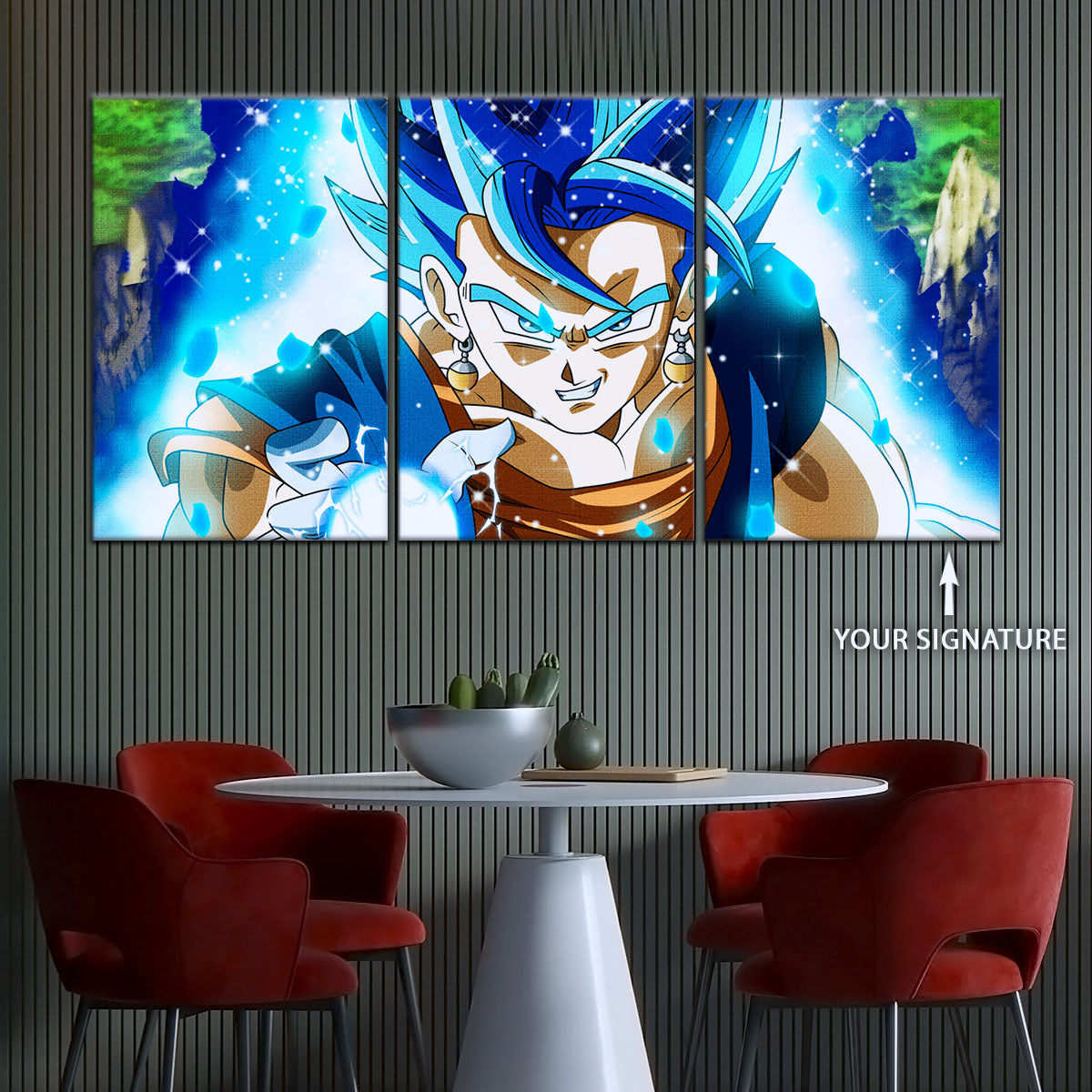 Dragon Ball Super Canvas Wall Art - DR5131 - Super Saiyan Blue Vegito