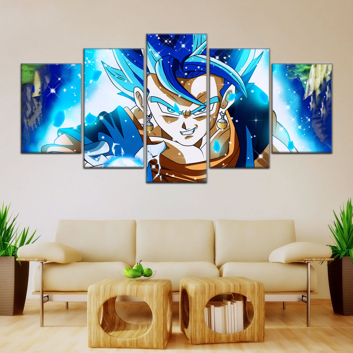 Dragon Ball Super Canvas Wall Art - DR5131 - Super Saiyan Blue Vegito
