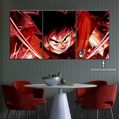 Dragon Ball Super Canvas Wall Art - DR5056 - Super Saiyan God Goku