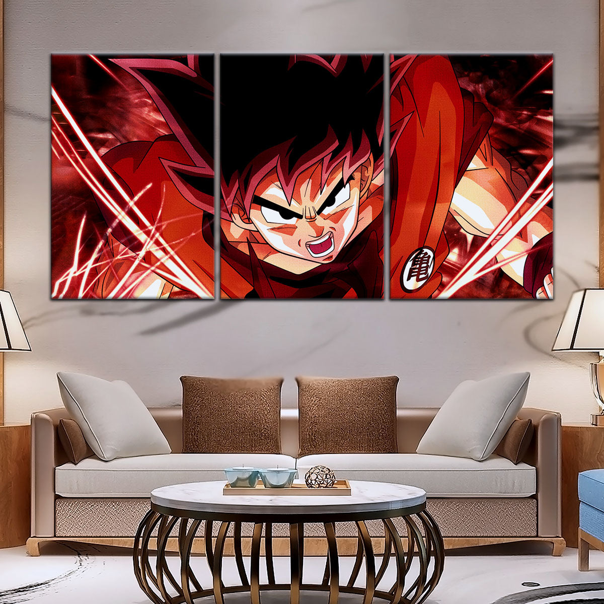 Dragon Ball Super Canvas Wall Art - DR5056 - Super Saiyan God Goku