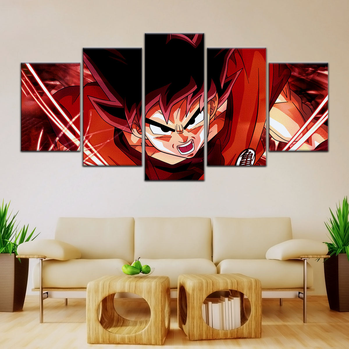 Dragon Ball Super Canvas Wall Art - DR5056 - Super Saiyan God Goku