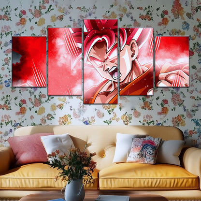 Dragon Ball Super Canvas Wall Art - DR5057 - Super Saiyan God Goku