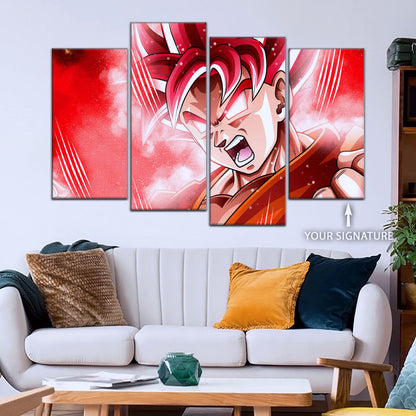 Dragon Ball Super Canvas Wall Art - DR5057 - Super Saiyan God Goku