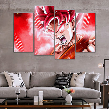 Dragon Ball Super Canvas Wall Art - DR5057 - Super Saiyan God Goku