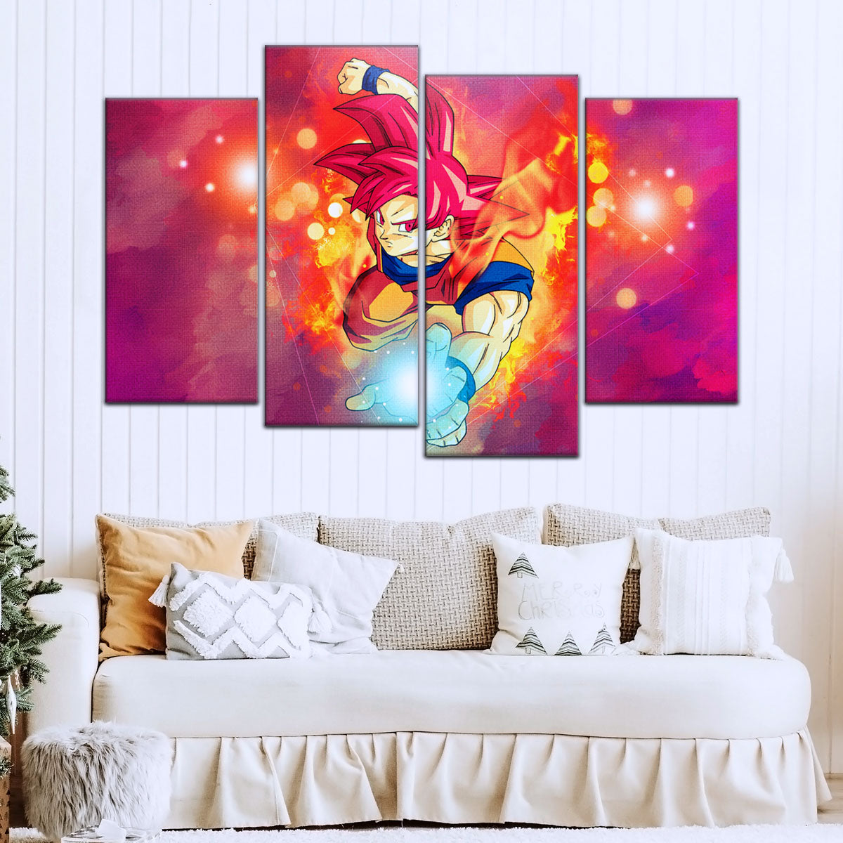 Dragon Ball Super Canvas Wall Art - DR5081 - Super Saiyan God Goku