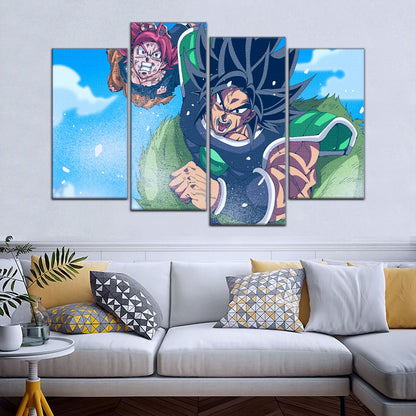 Dragon Ball Super Canvas Wall Art - DR5058 - Super Saiyan God Goku vs Broly