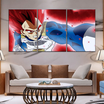 Dragon Ball Super Canvas Wall Art - DR5125 - Super Saiyan God Vegeta