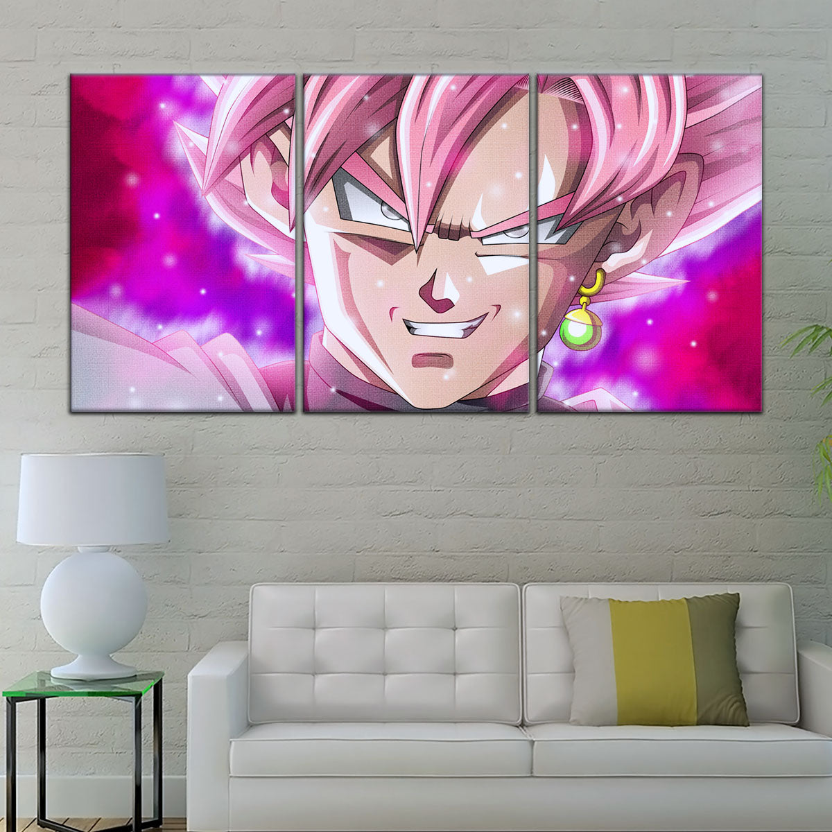 Dragon Ball Super Canvas Wall Art - DR5005 - Super Saiyan Rose Black Goku