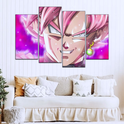 Dragon Ball Super Canvas Wall Art - DR5005 - Super Saiyan Rose Black Goku