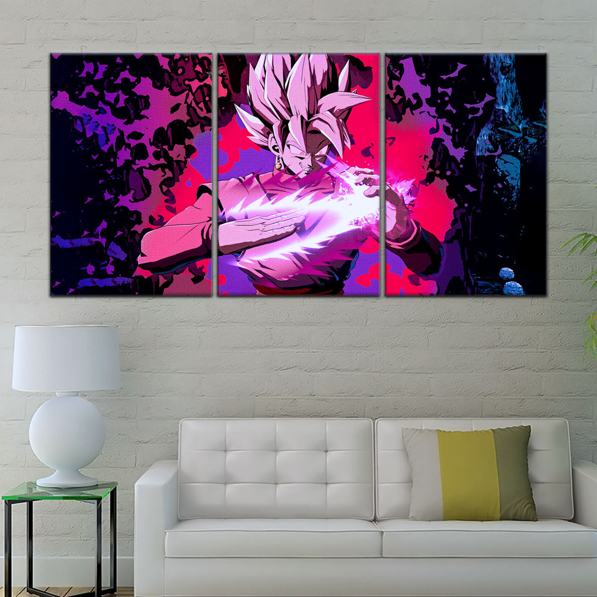 Dragon Ball Super Canvas Wall Art - DR5007 - Super Saiyan Rose Black Goku