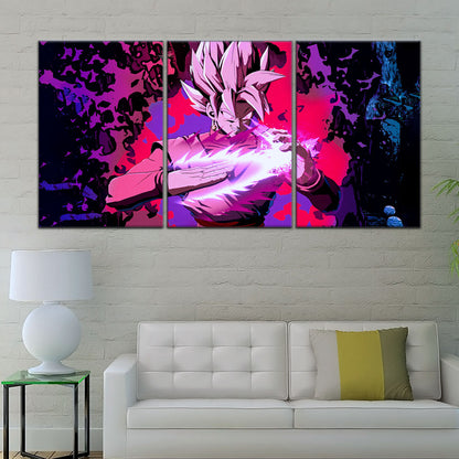 Dragon Ball Super Canvas Wall Art - DR5007 - Super Saiyan Rose Black Goku