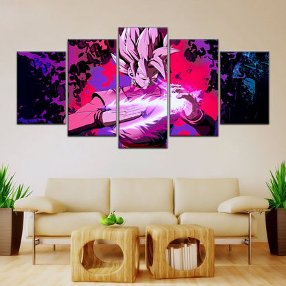 Dragon Ball Super Canvas Wall Art - DR5007 - Super Saiyan Rose Black Goku