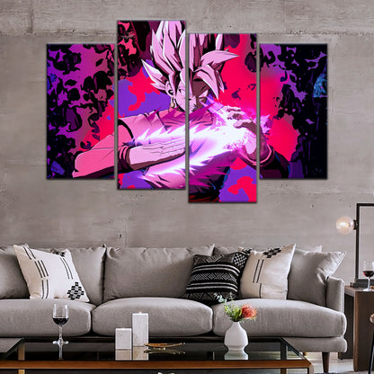 Dragon Ball Super Canvas Wall Art - DR5007 - Super Saiyan Rose Black Goku