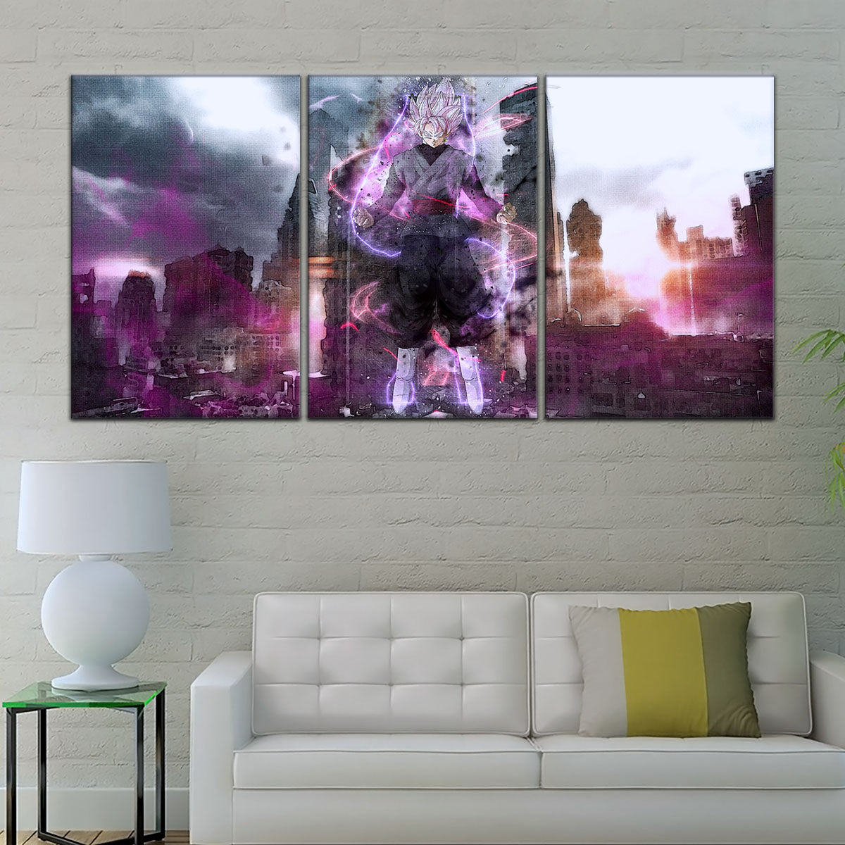 Dragon Ball Super Canvas Wall Art - DR5008 - Super Saiyan Rose Black Goku