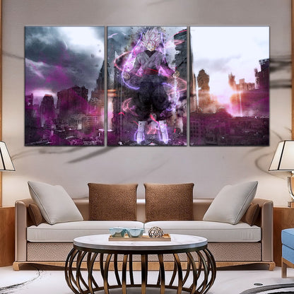 Dragon Ball Super Canvas Wall Art - DR5008 - Super Saiyan Rose Black Goku