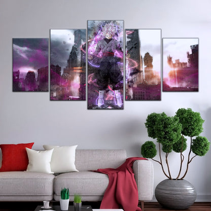 Dragon Ball Super Canvas Wall Art - DR5008 - Super Saiyan Rose Black Goku