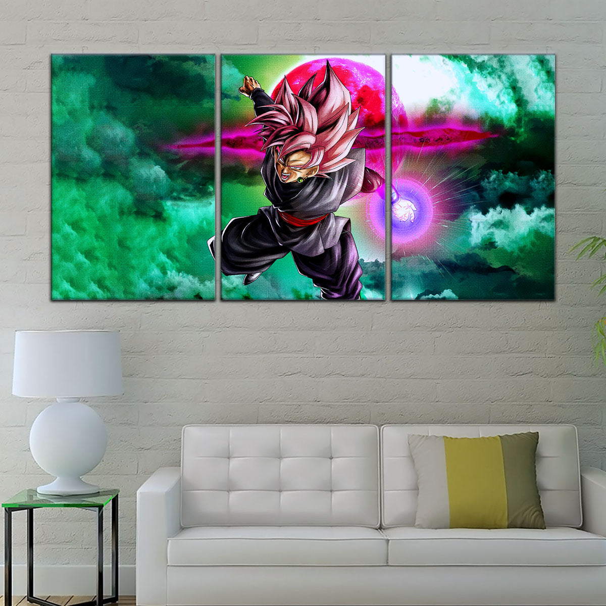 Dragon Ball Super Canvas Wall Art - DR5009 - Super Saiyan Rose Black Goku