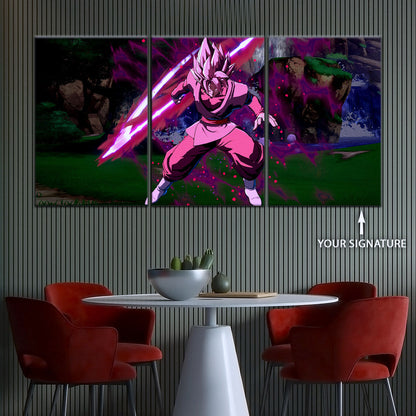 Dragon Ball Super Canvas Wall Art - DR5010 - Super Saiyan Rose Black Goku