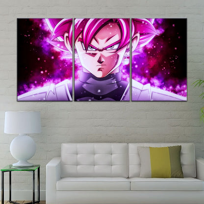 Dragon Ball Super Canvas Wall Art - DR5011 - Super Saiyan Rose Black Goku