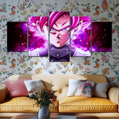 Dragon Ball Super Canvas Wall Art - DR5011 - Super Saiyan Rose Black Goku