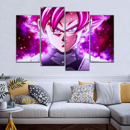 Dragon Ball Super Canvas Wall Art - DR5011 - Super Saiyan Rose Black Goku