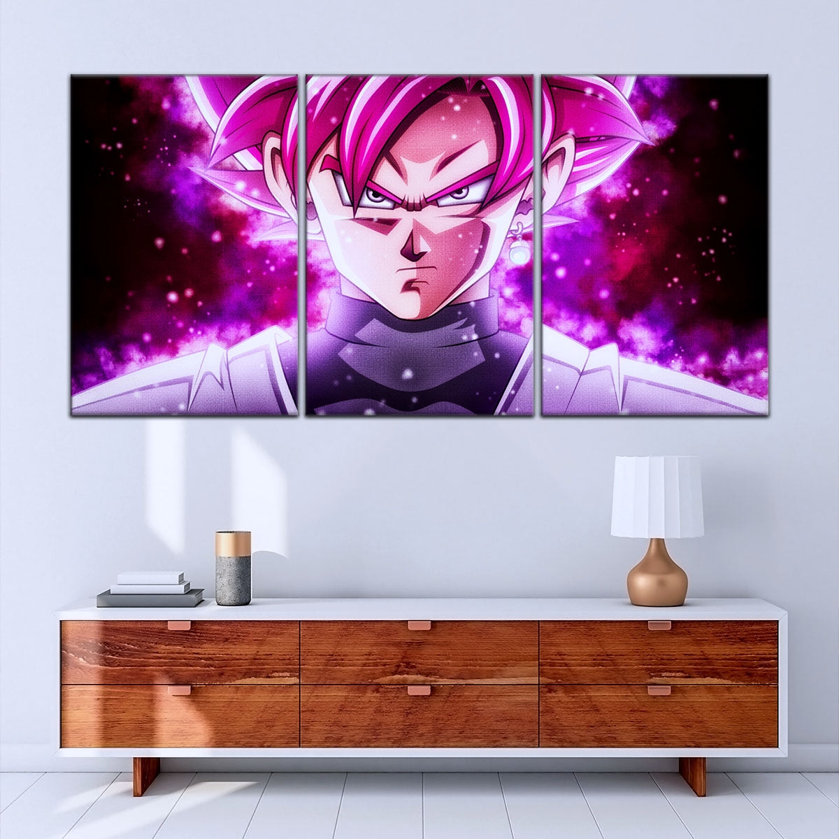 Dragon Ball Super Canvas Wall Art - DR5011 - Super Saiyan Rose Black Goku