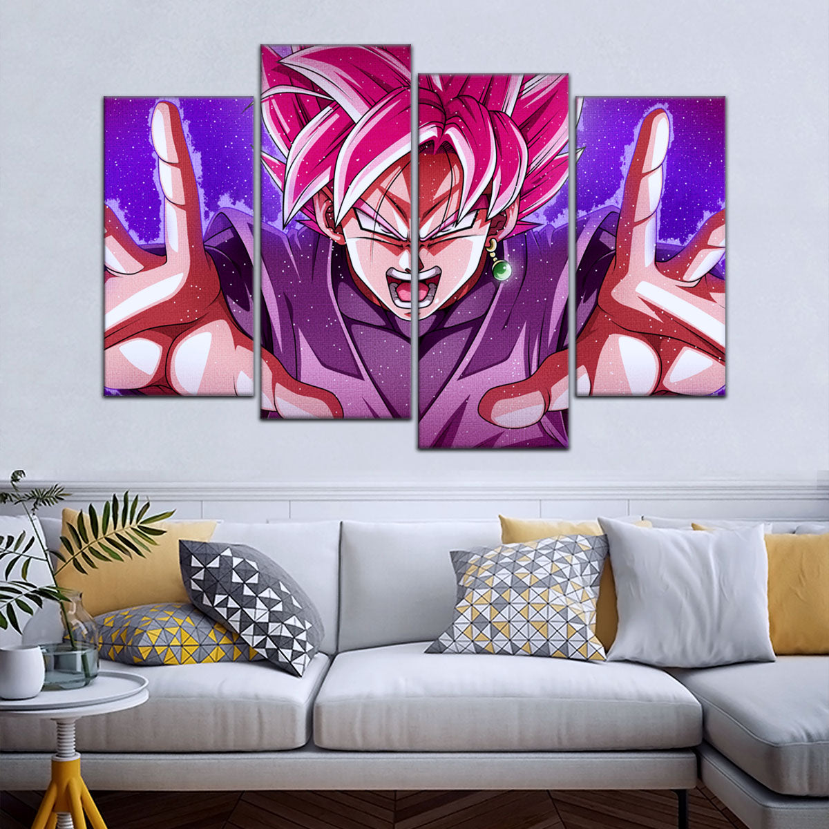 Dragon Ball Super Canvas Wall Art - DR5012 - Super Saiyan Rose Black Goku