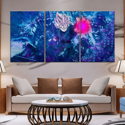 Dragon Ball Super Canvas Wall Art - DR5014 - Super Saiyan Rose Black Goku