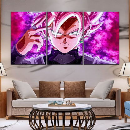 Dragon Ball Super Canvas Wall Art - DR5134 - Super Saiyan Rose Black Goku