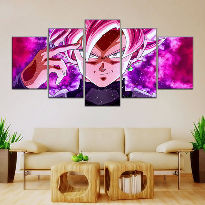 Dragon Ball Super Canvas Wall Art - DR5134 - Super Saiyan Rose Black Goku