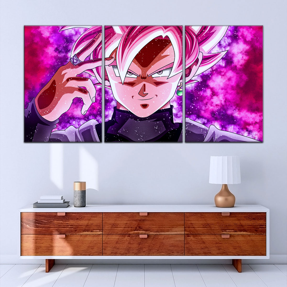 Dragon Ball Super Canvas Wall Art - DR5134 - Super Saiyan Rose Black Goku