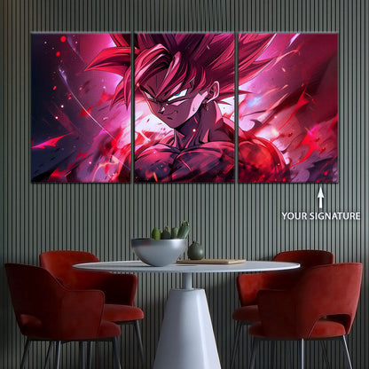 Dragon Ball Super Canvas Wall Art - DR5073 - Super Saiyan Rose Black Goku