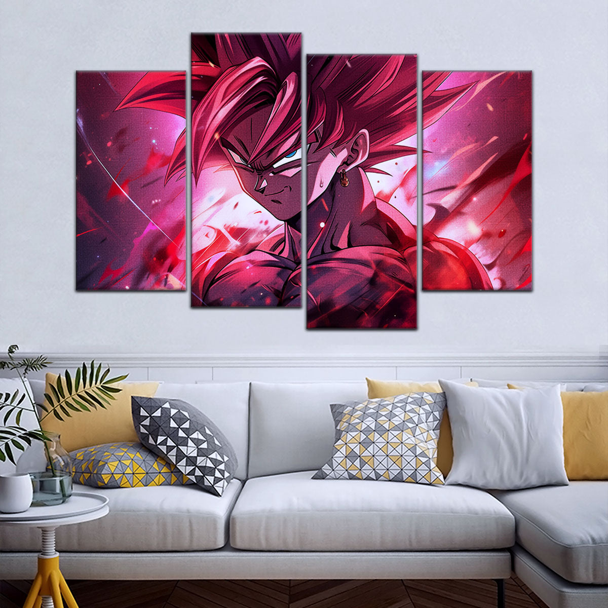 Dragon Ball Super Canvas Wall Art - DR5073 - Super Saiyan Rose Black Goku