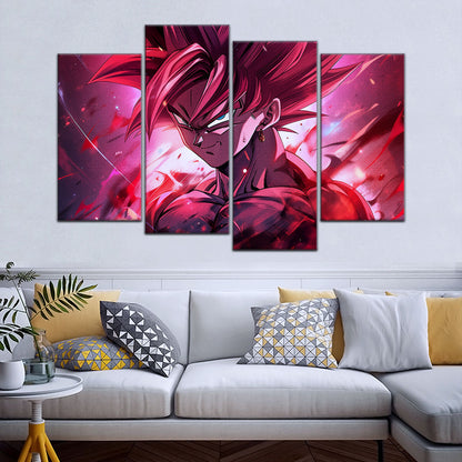 Dragon Ball Super Canvas Wall Art - DR5073 - Super Saiyan Rose Black Goku