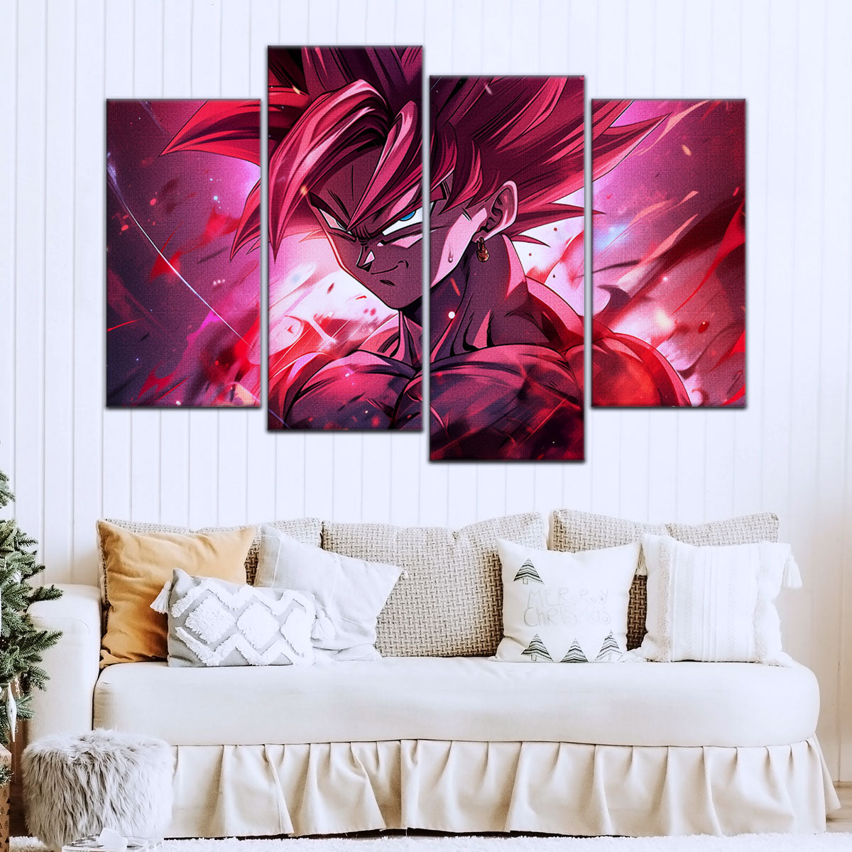 Dragon Ball Super Canvas Wall Art - DR5073 - Super Saiyan Rose Black Goku
