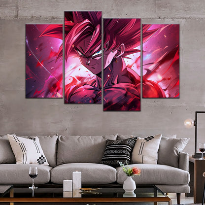 Dragon Ball Super Canvas Wall Art - DR5073 - Super Saiyan Rose Black Goku