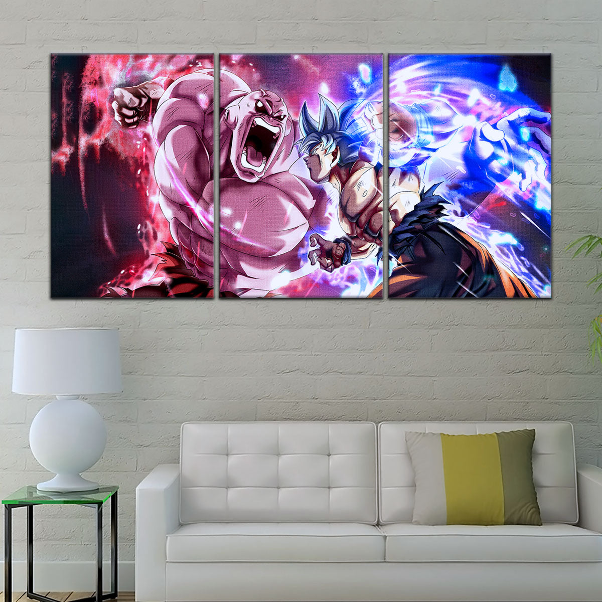 Dragon Ball Super Canvas Wall Art - DR5087 - Ultra Instinct Goku vs Jiren