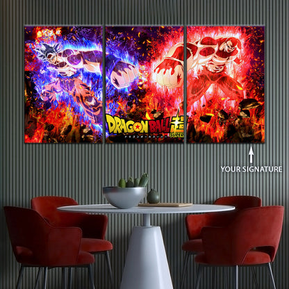 Dragon Ball Super Canvas Wall Art - DR5102 - Ultra Instinct Goku vs Jiren