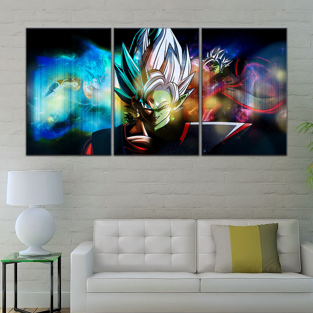 Dragon Ball Super Canvas Wall Art - DR5138 - Ultra Instinct Vegito vs Fusion Zamasu
