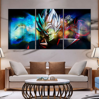 Dragon Ball Super Canvas Wall Art - DR5138 - Ultra Instinct Vegito vs Fusion Zamasu