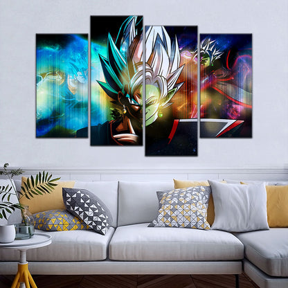 Dragon Ball Super Canvas Wall Art - DR5138 - Ultra Instinct Vegito vs Fusion Zamasu