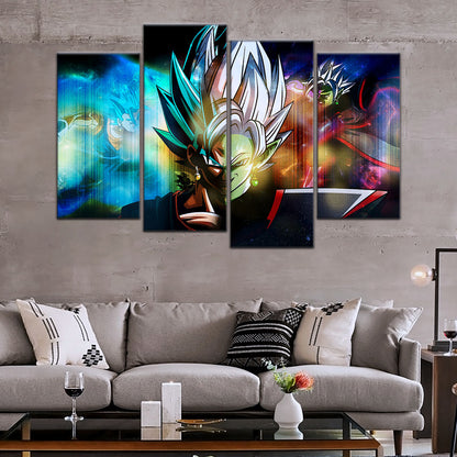 Dragon Ball Super Canvas Wall Art - DR5138 - Ultra Instinct Vegito vs Fusion Zamasu