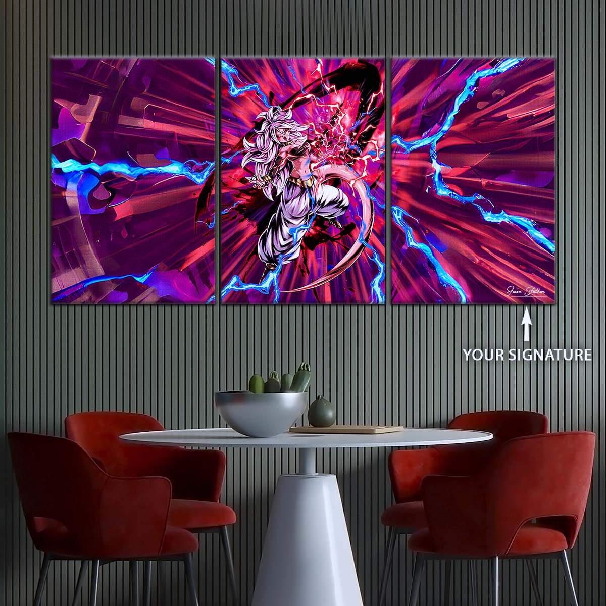 Dragon Ball Wall Art - DR5001 - Android 21 - Dragon Ball Fighter Z - Dragon Ball Poster - Dragon Ball Canvas