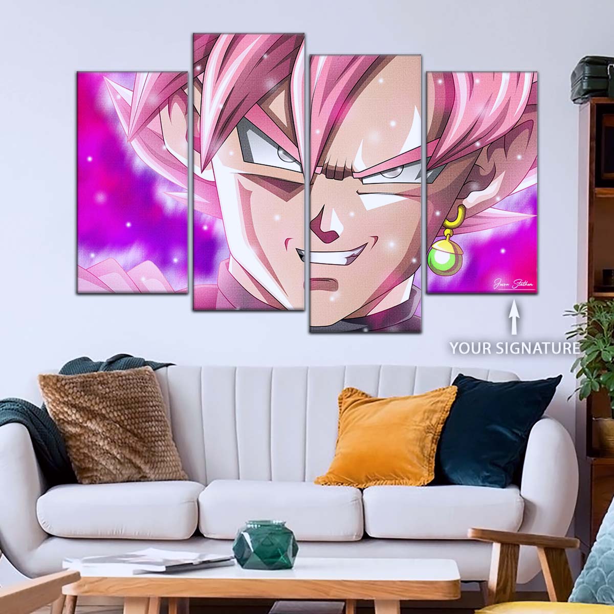 Dragon Ball Wall Art - DR5005 - Black Goku - Super Saiyan Rose - Dragon Ball Super - Dragon Ball Poster - Dragon Ball Canvas
