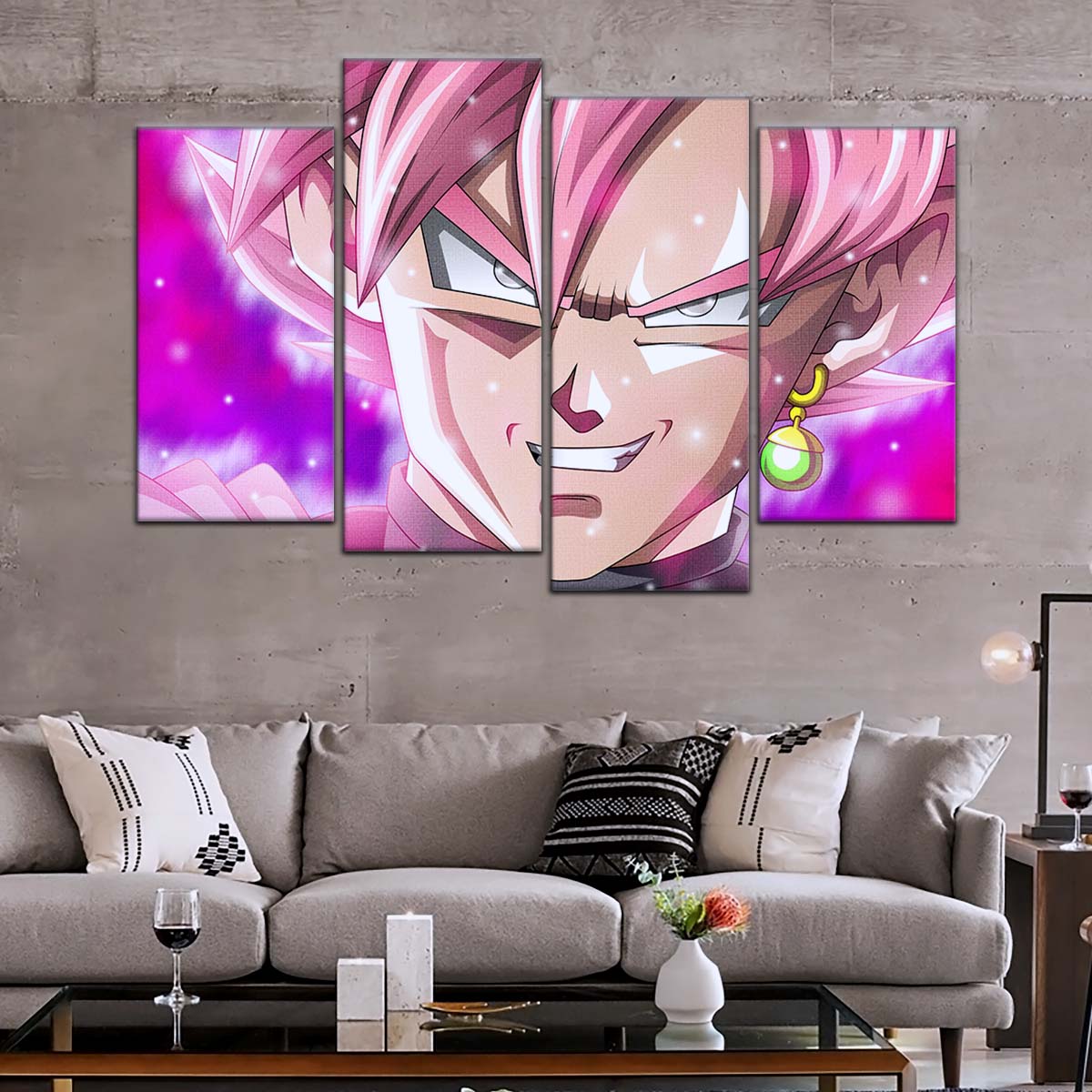Dragon Ball Wall Art - DR5005 - Black Goku - Super Saiyan Rose - Dragon Ball Super - Dragon Ball Poster - Dragon Ball Canvas