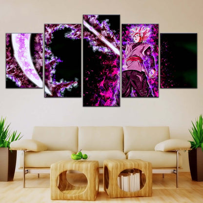 Dragon Ball Wall Art - DR5006 - Black Goku - Super Saiyan Rose - Dragon Ball Super - Dragon Ball Poster - Dragon Ball Canvas