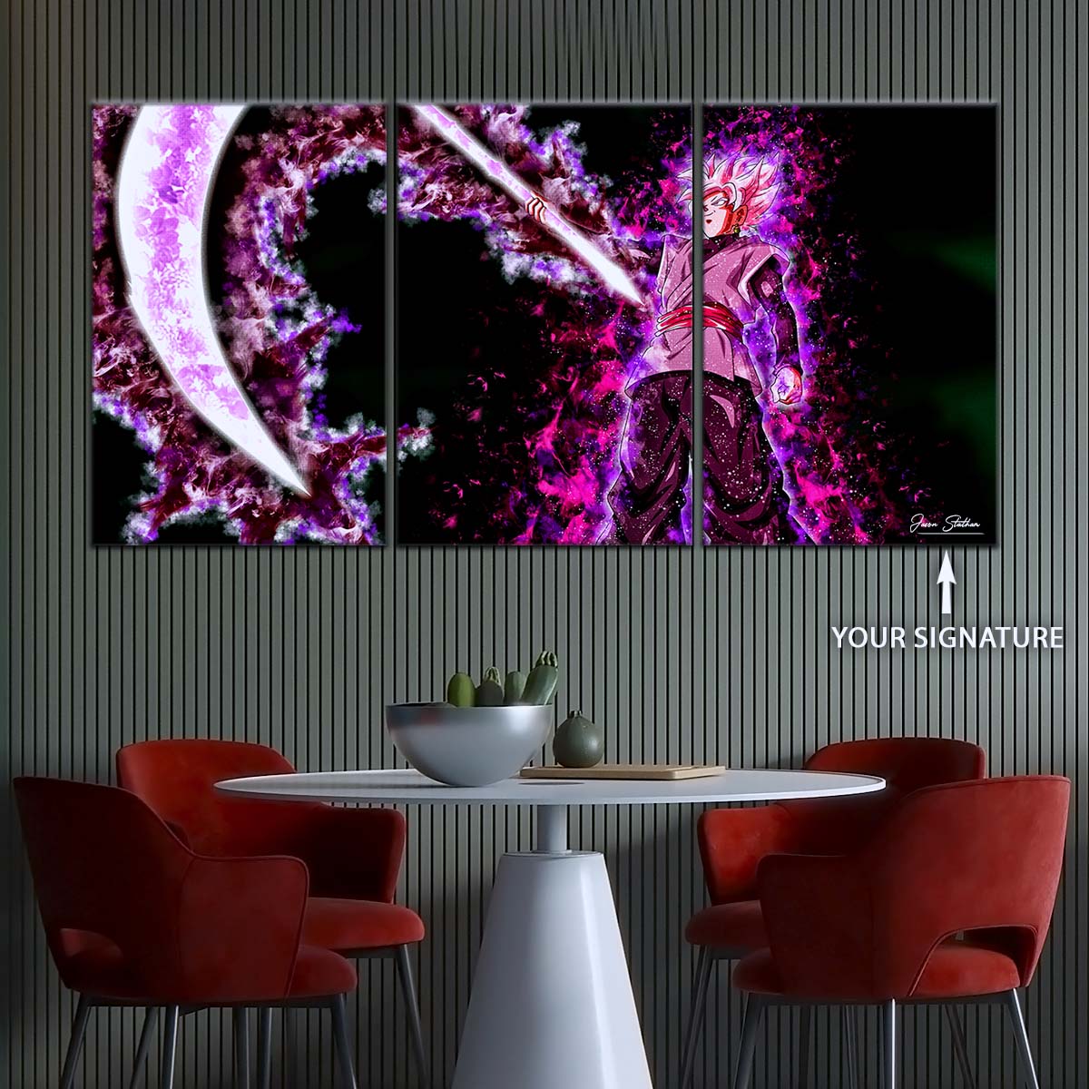 Dragon Ball Wall Art - DR5006 - Black Goku - Super Saiyan Rose - Dragon Ball Super - Dragon Ball Poster - Dragon Ball Canvas