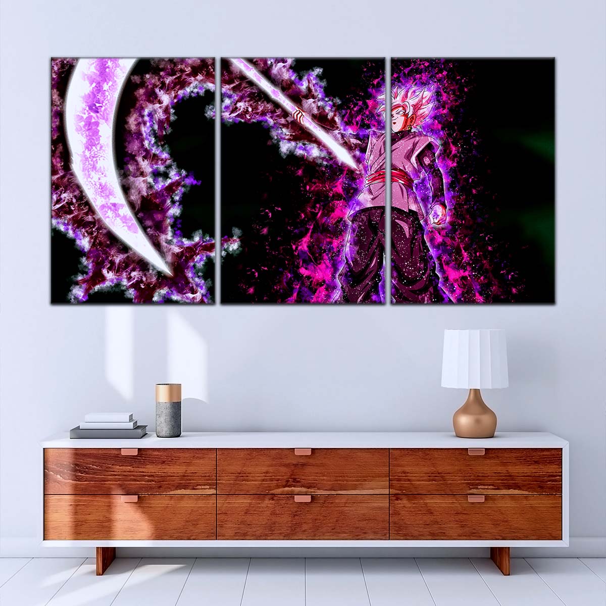 Dragon Ball Wall Art - DR5006 - Black Goku - Super Saiyan Rose - Dragon Ball Super - Dragon Ball Poster - Dragon Ball Canvas